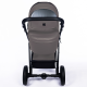 Poussette trio Nexus dark grey en cuir