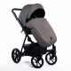 Poussette trio Nexus dark grey en cuir