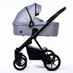 Poussette trio Nexus dark grey en cuir