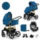 Poussette trio Mata châssis gold - 5 coloris