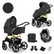 Poussette trio Mata châssis gold - 5 coloris