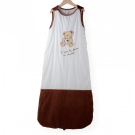 gigoteuse ours chocolat 110 cm