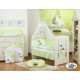 Parure de lit bébé âne vert