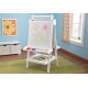 Chevalet  ajustable blanc de luxe en bois - kidkraft