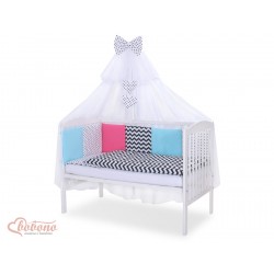 Parure de lit bébé complète Color mix Set 9
