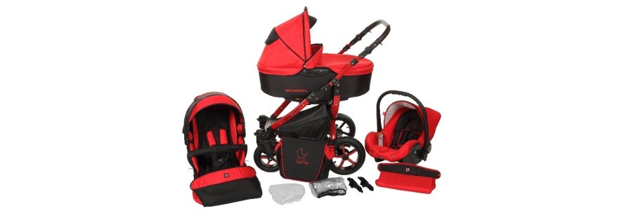 Poussette trio grander