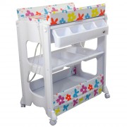 baignoire pour bébé, table à langer